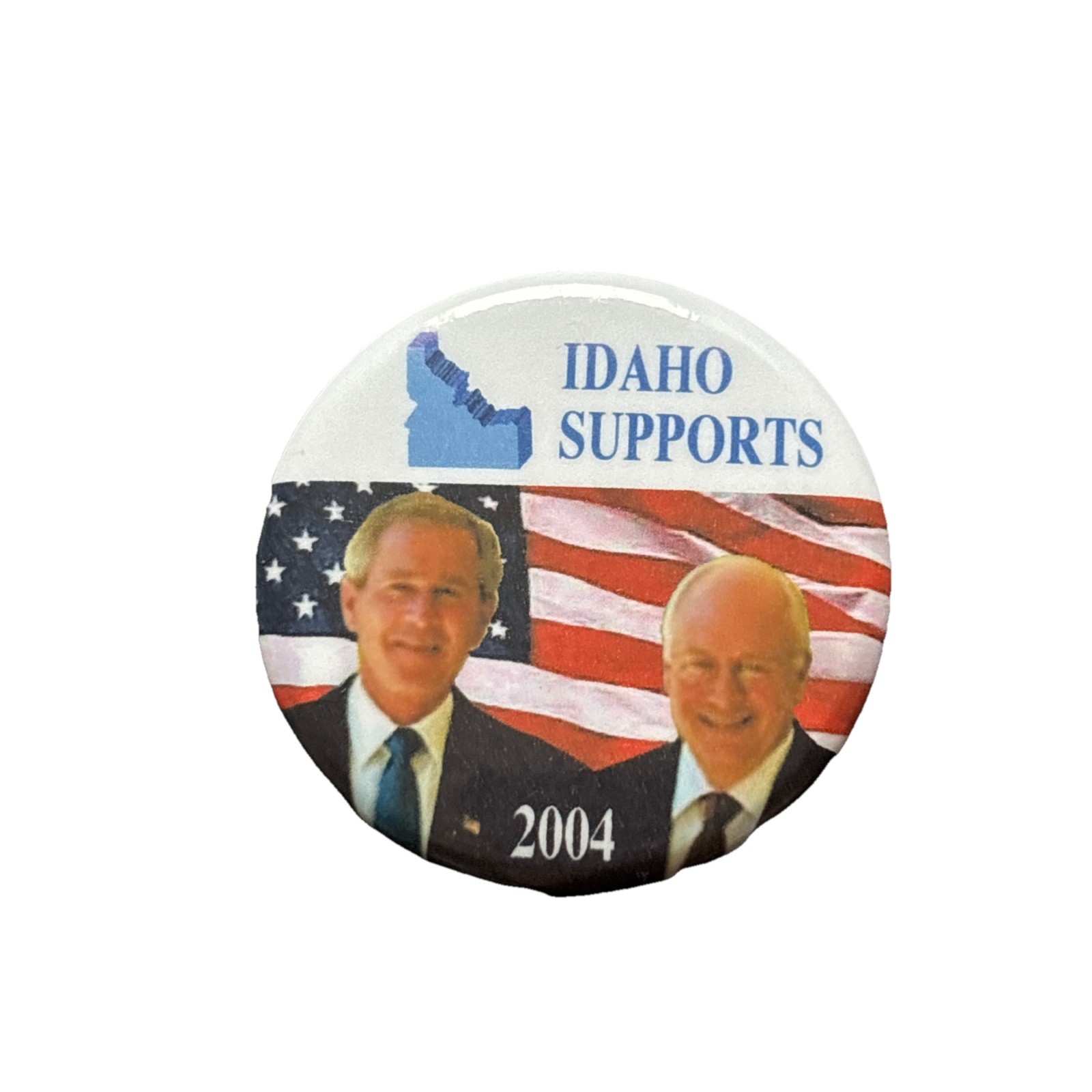 2004 George W. Bush for President Idaho 50 State Pin 1.75" Button Cheney