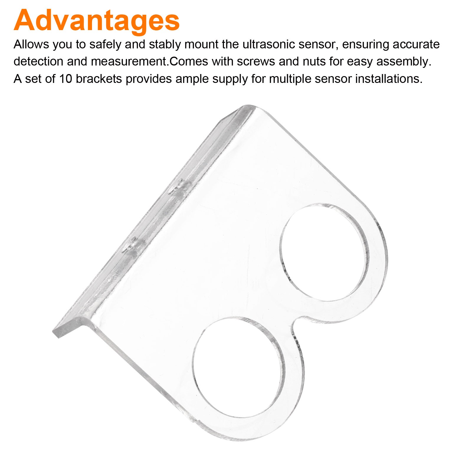 10 Pcs Ultrasonic Sensor Mounting Bracket Ultrasonic Module Accessories