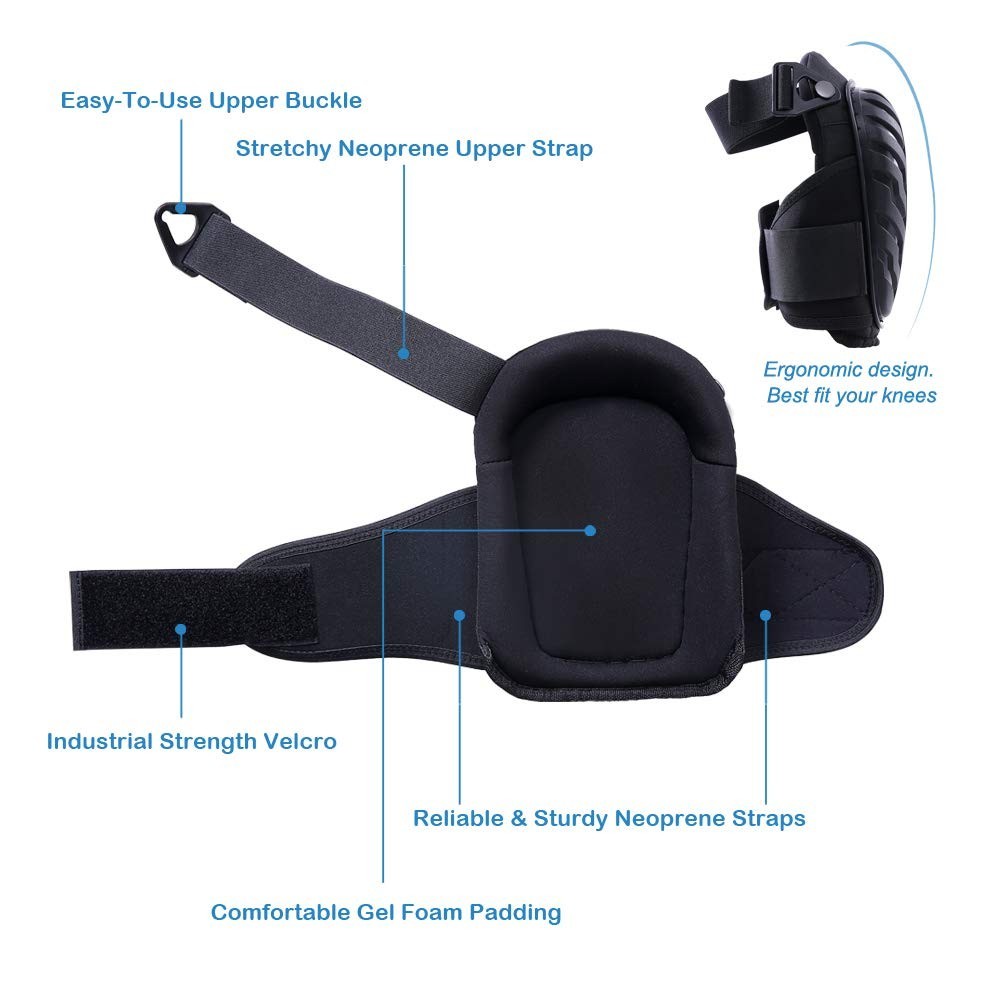 Professional Knee Pads with Adjustable Straps - Comfort & Safety for Work