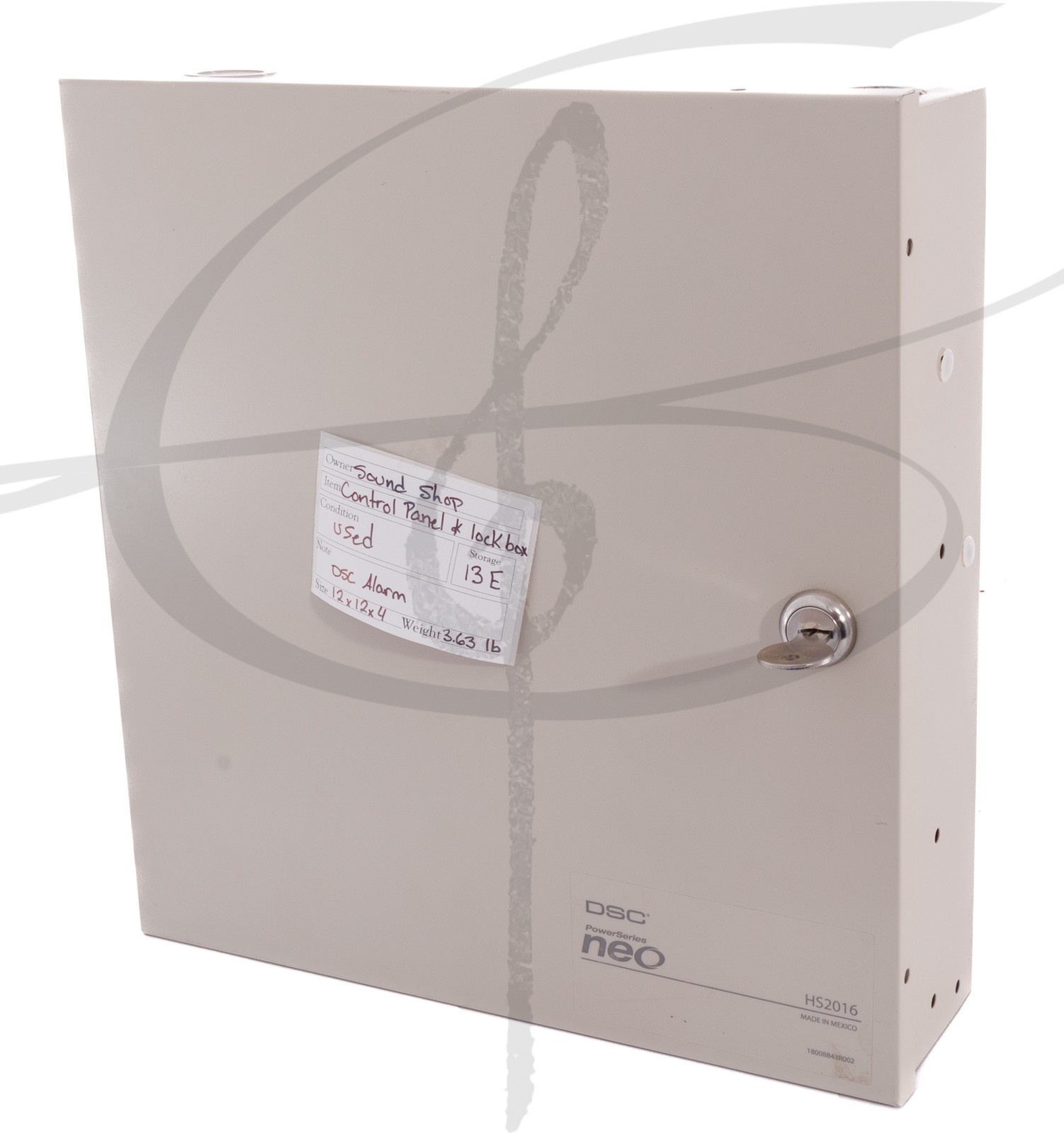 DSC PowerSeries Neo Security Alarm Control Panel Enclosure w/ HS2016 Alarm Panel
