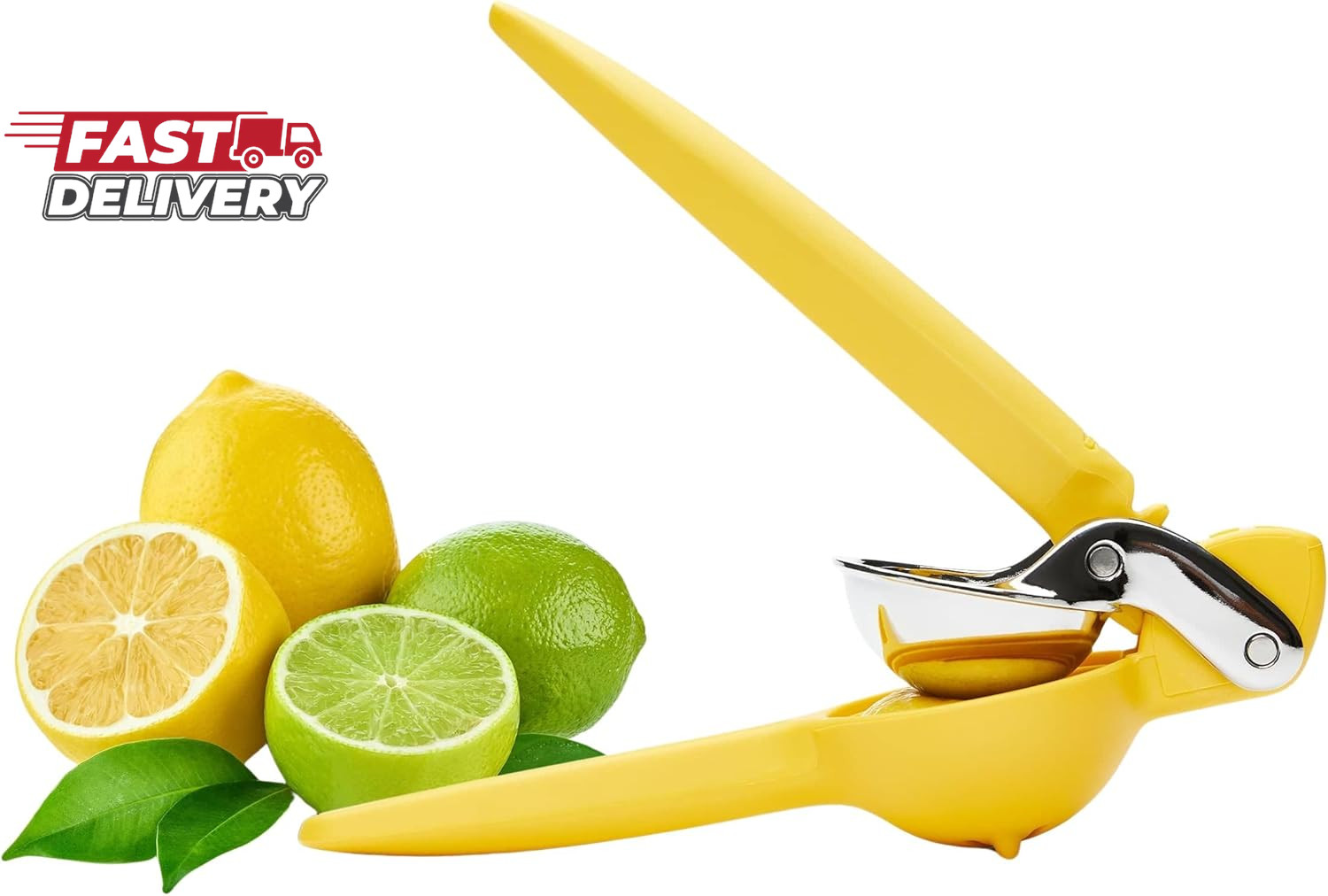 Chef'N Freshforce Lemon Squeezer Citrus Juicer, Manual Hand Press with Dual-Gear