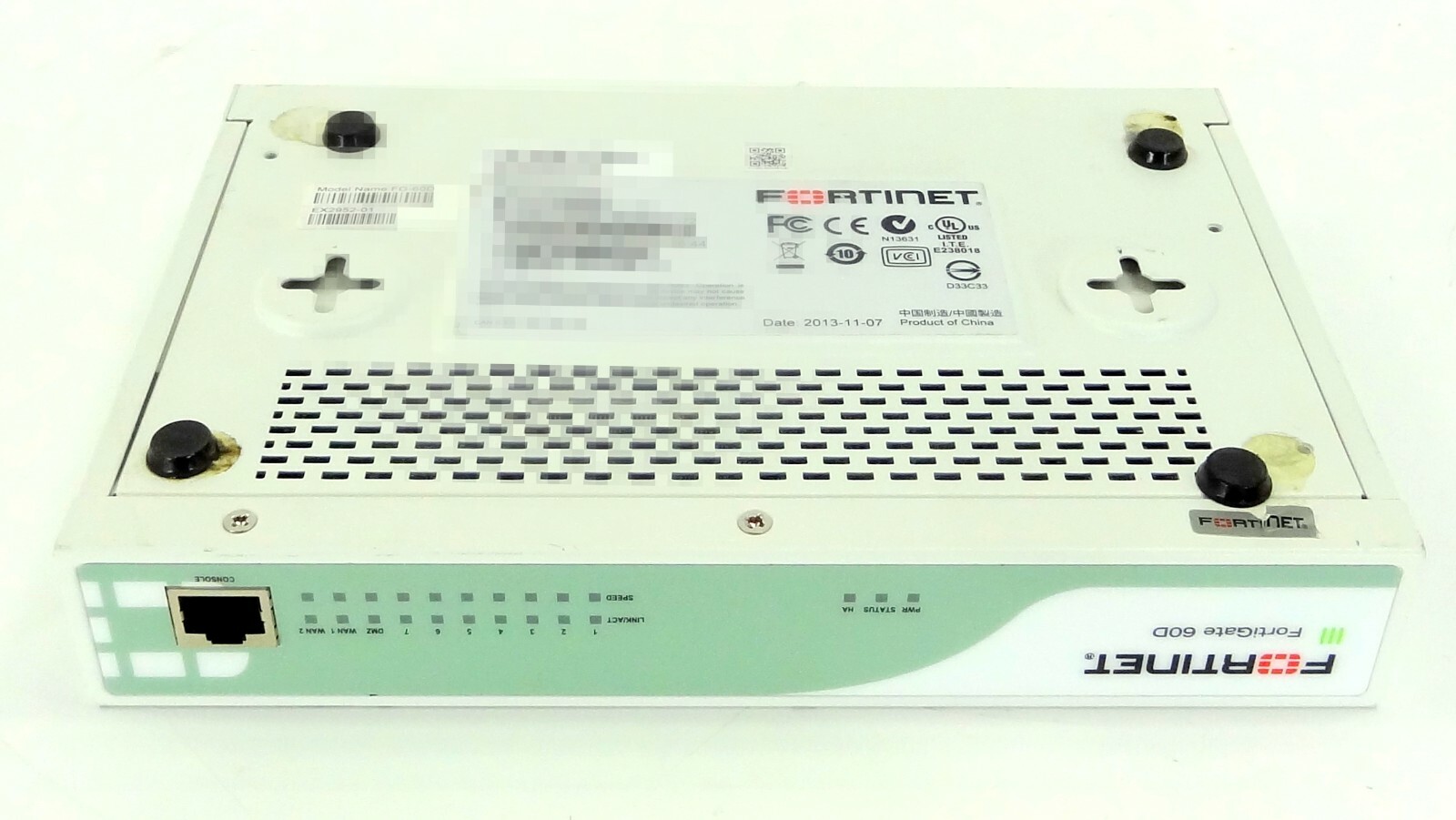 Fortinet Fortigate FG-60D Secure Network Firewall R60D 7-port VPN (No AC Adapte