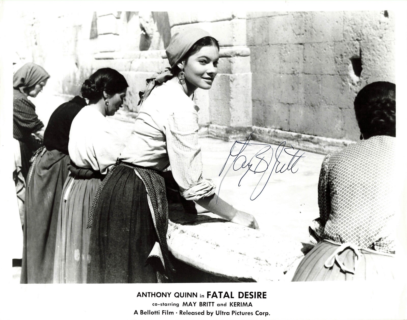 May Britt Fatal Desire Actress Signed Autograph 8 x 10 Photo PSA DNA *80