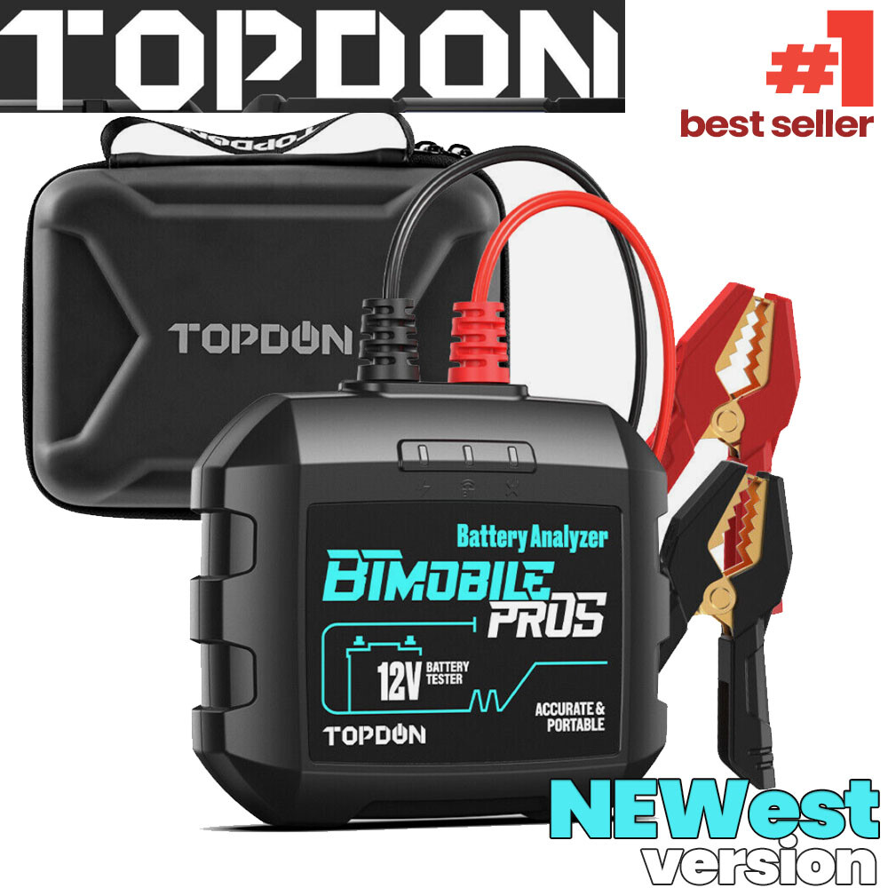 TOPDON BTMobile PROS 12V Car Battery Cranking Charging Tester for X431 PRO3S+