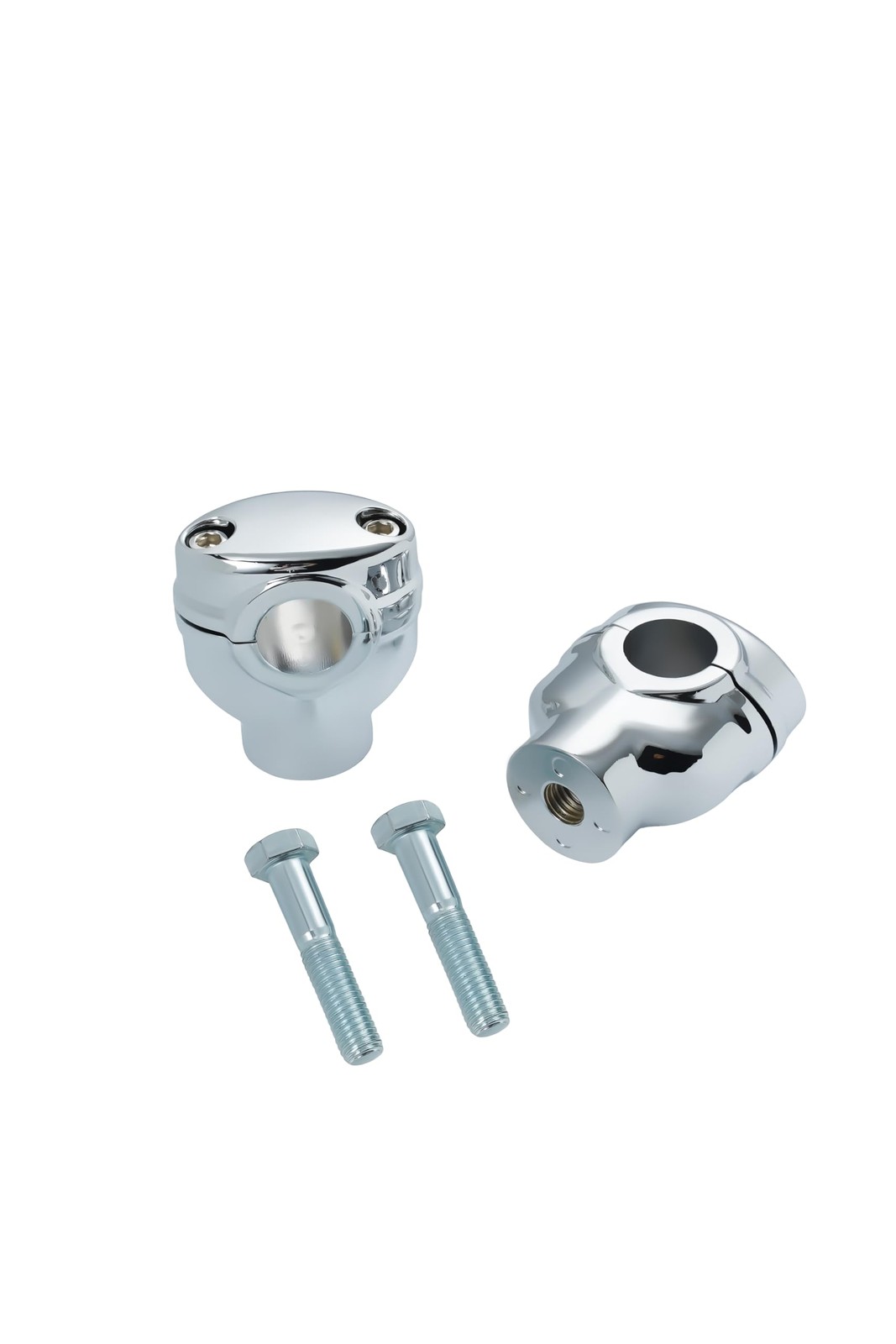 2" Rise 1" Clamp Handlebar Riser For Harley Dyna Sportster 2 inch, Chrome