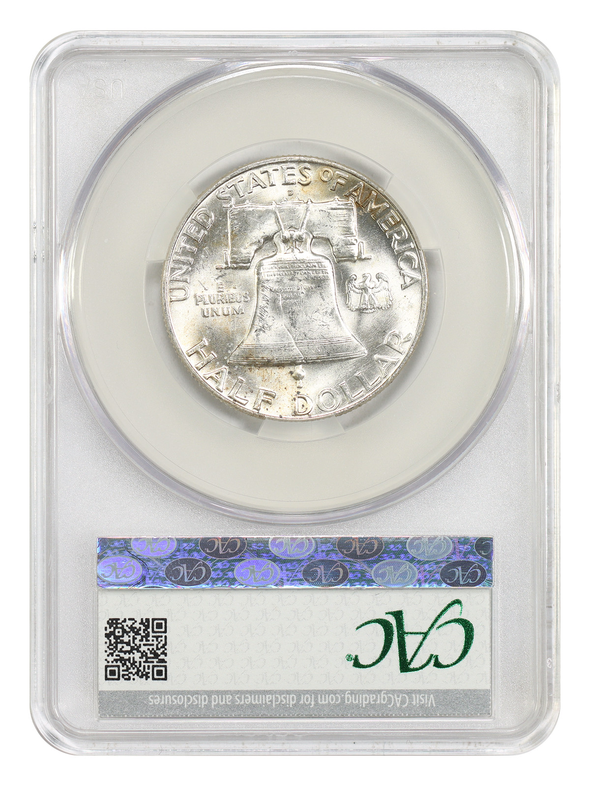 1951-D 50C CACG MS63FBL - Franklin Half Dollar
