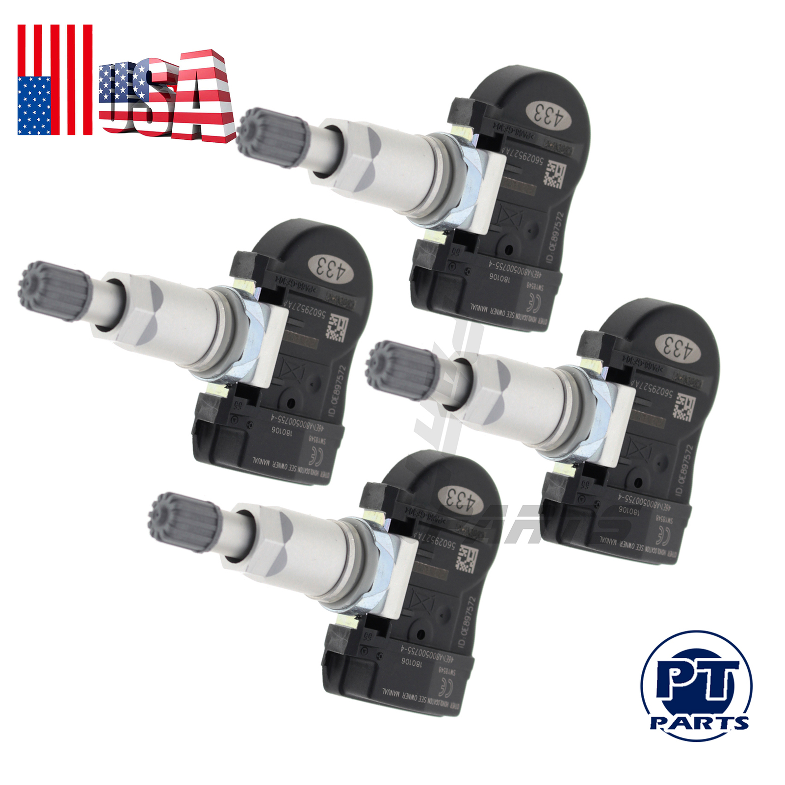 4x TPMS Pressure Sensor 56029527AA For Chrysler 200 300 Sebring Town & Country