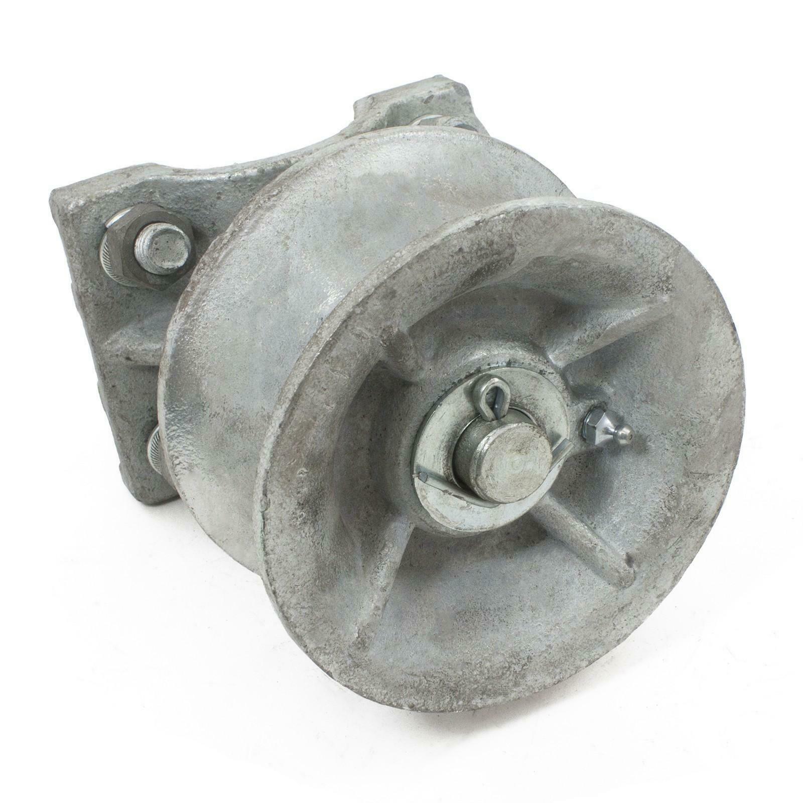 (4-Pack) 3" Round Post x 2 1/2" Round Frame Steel Cantilever Roller