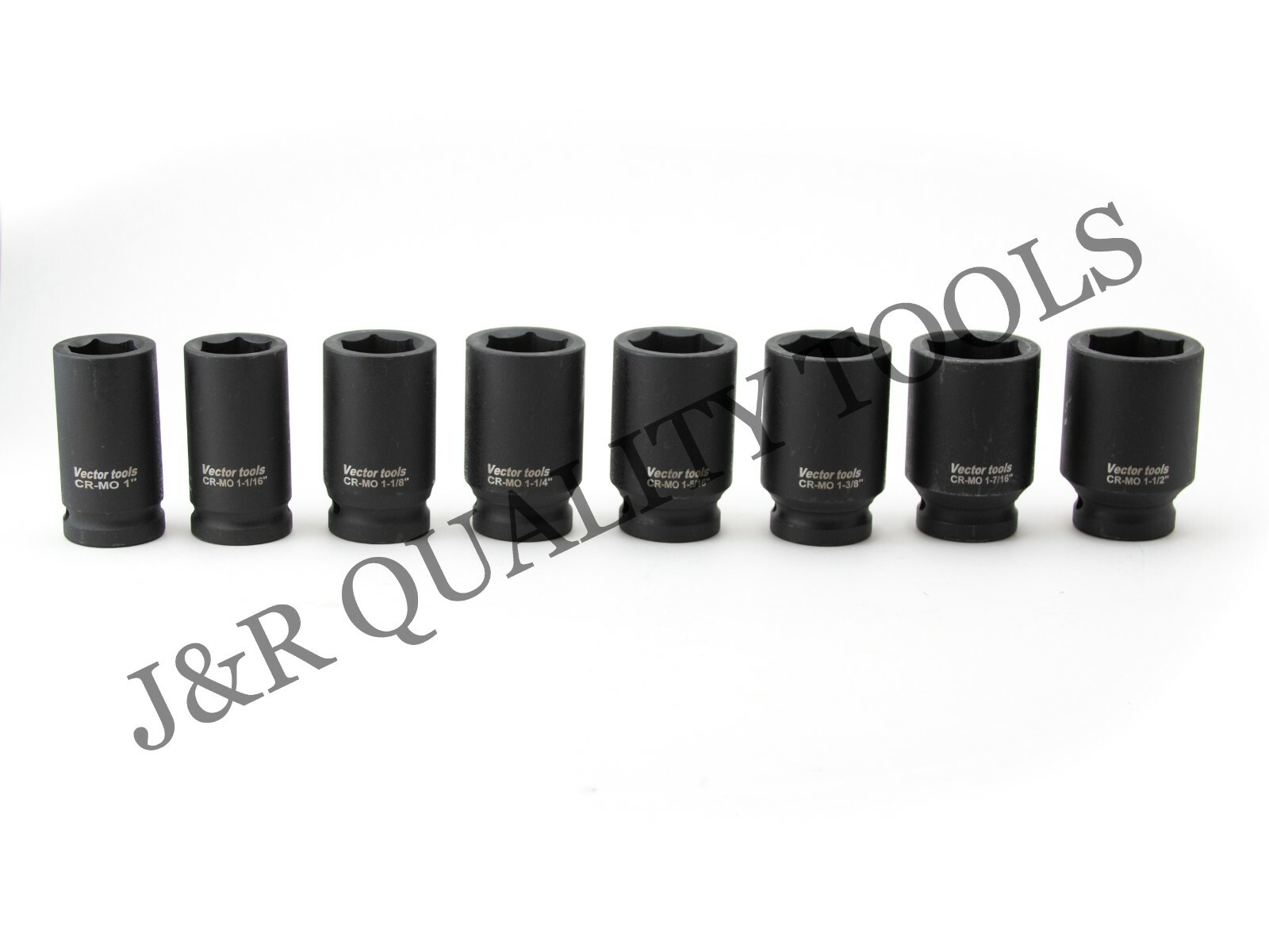 8 PC 3/4" DRIVE DEEP AIR IMPACT SOCKET SET SAE AXLE NUT SOCKETS 6 POINTS TOOL