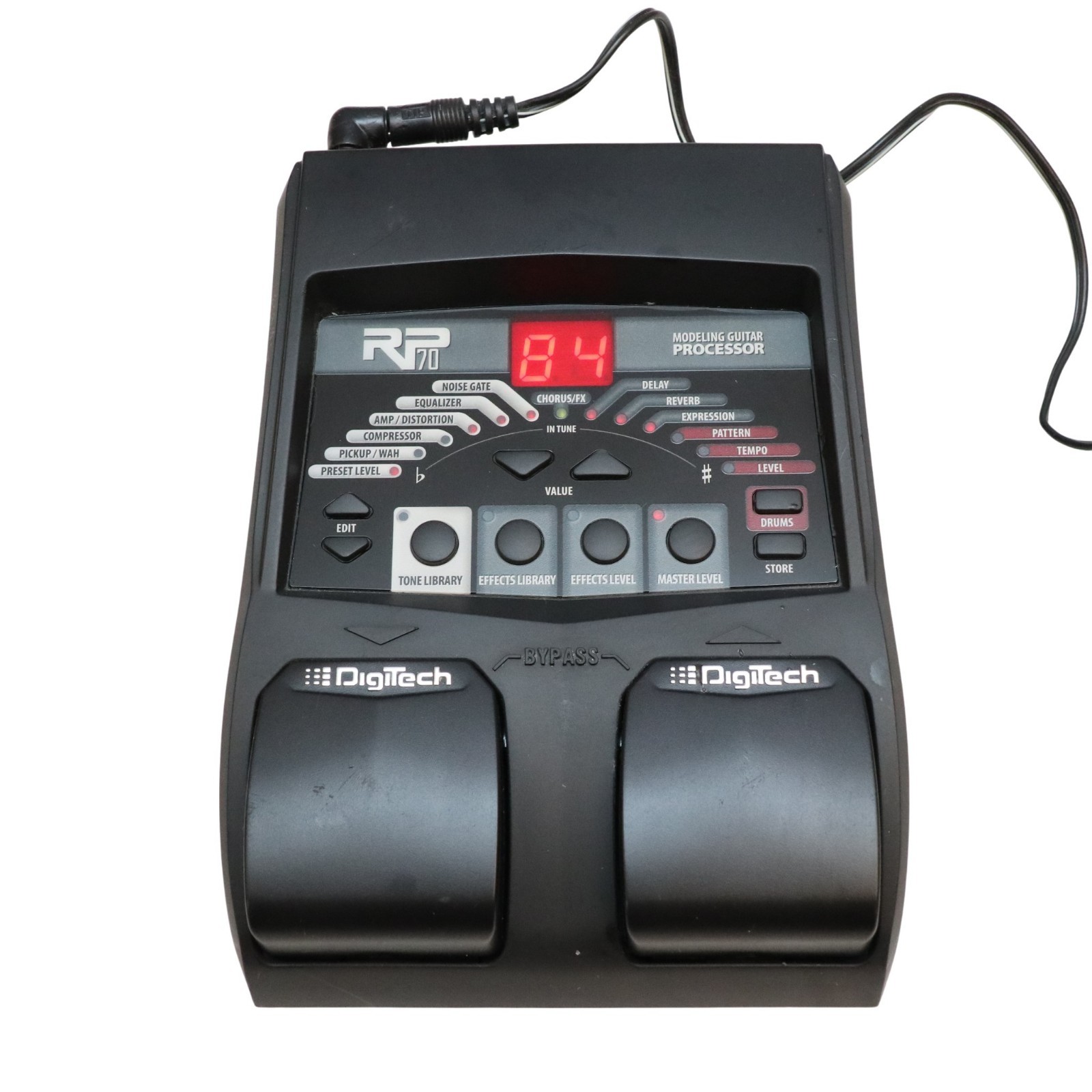 Digitech RP70 Modeling Guitar Processor with power supply