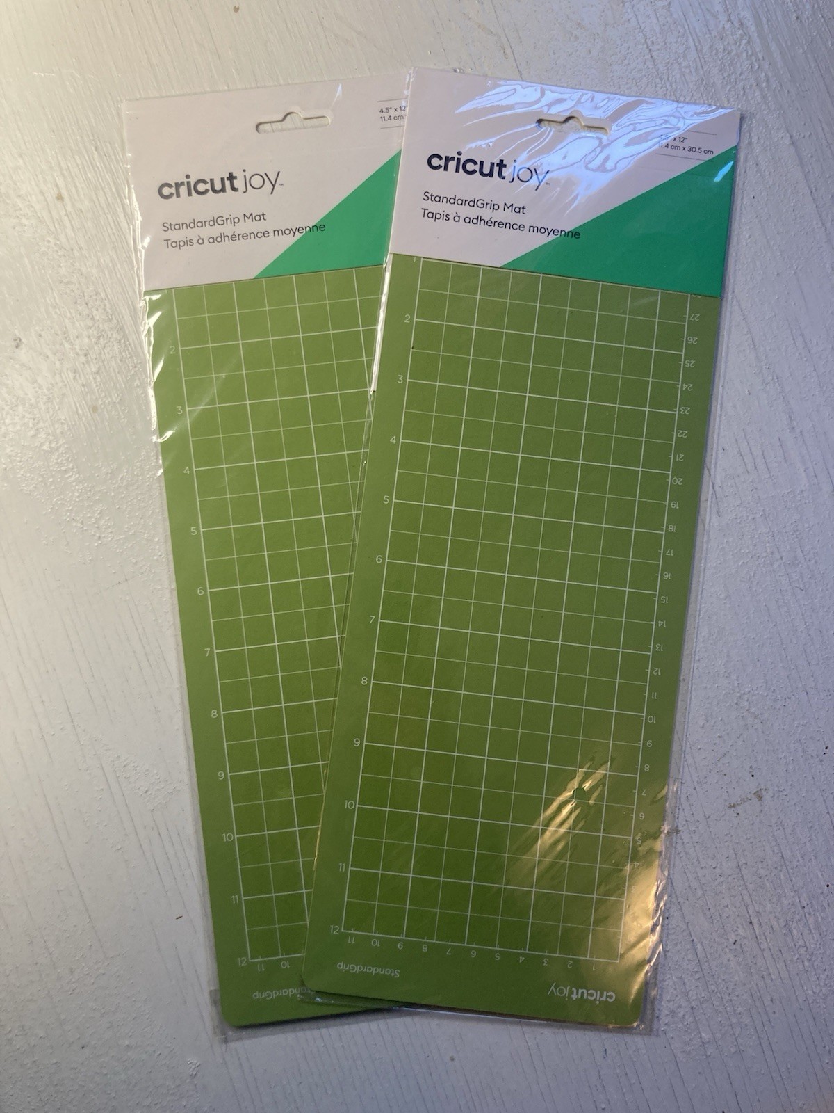 Cricut Joy StandardGrip Standard Grip Green Mat 4.5 x 12". New sealed. Lot of 2
