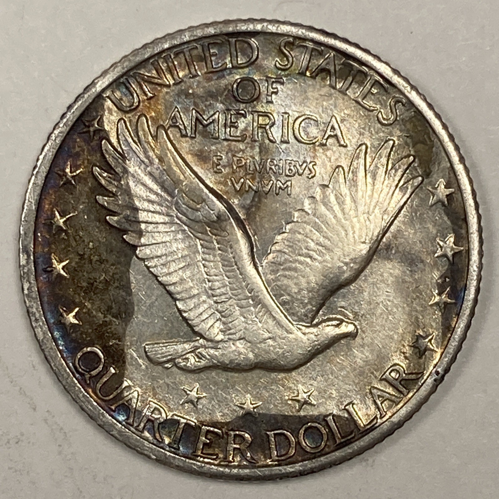1925 Standing Liberty Quarter .25. High End Almost Unc.