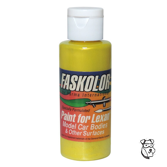 FASKOLOR #40154 PEARLESCENT YELLOW Airbrush Paint RC Body Car Truck - PARMA