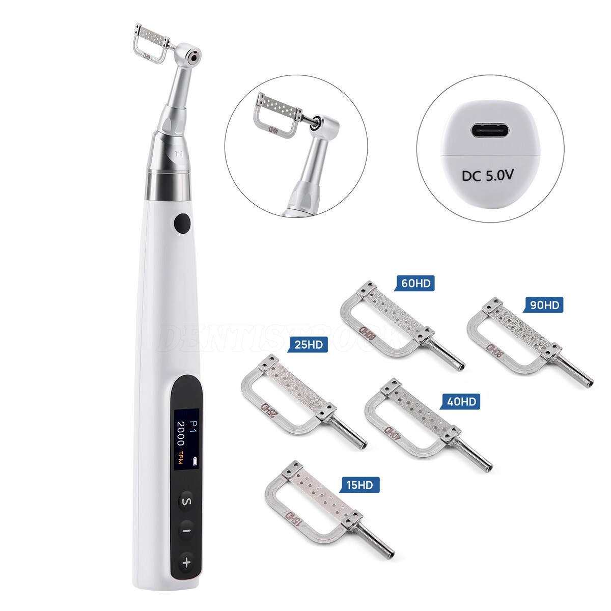 Dental Wireless Electric Orthodontic Interproximal Prophy Handpiece IPR Strips