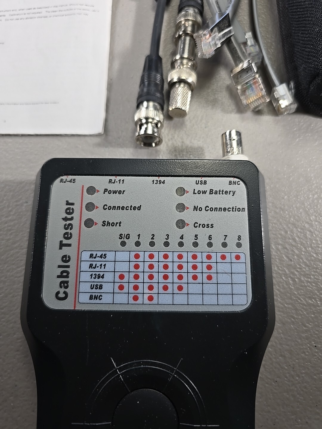 Rosewill RTK-T05 5 in 1 Cable Tester & Carry Bag