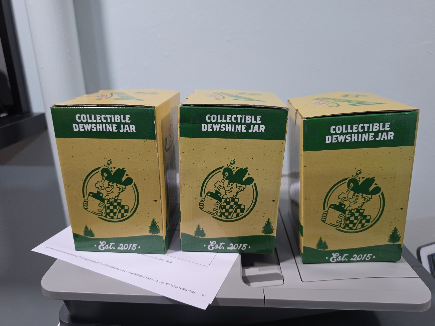 2015 Mountain Dew Collectible DEWSHINE Jars 1 thru 3