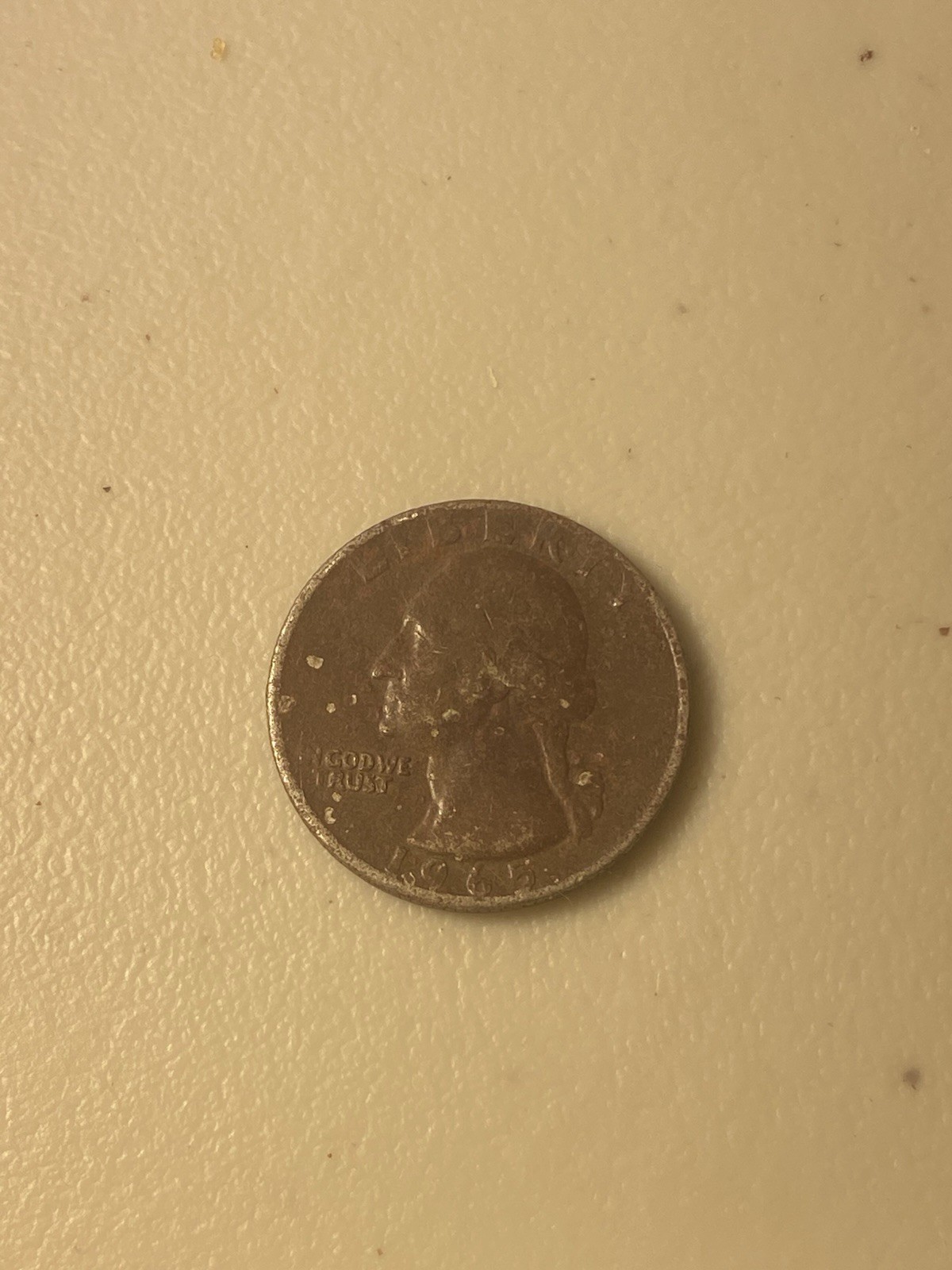Very Rare 1965 Red Quarter Missing Clad Layer