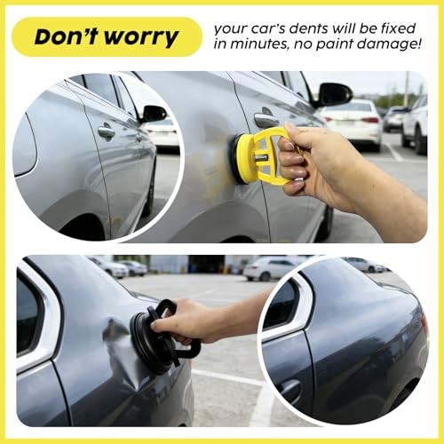 Car Dent Puller, 4pcs Car Handheld Puller Set,Upgraded Model Car Dent Puller