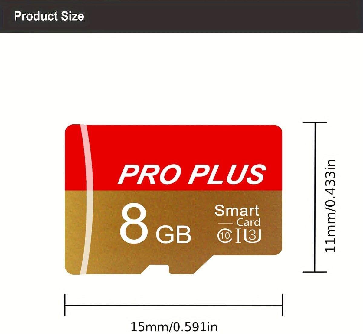 2 Pack 8GB High-Speed TF Cards with Adapter - Universal Device Compatibility