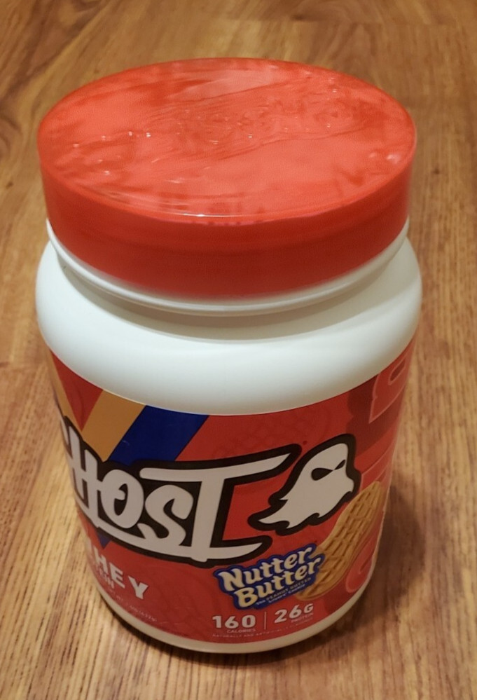 GHOST Whey Protein Powder - Nutter Butter - 15 Servings 1.4 lbs
