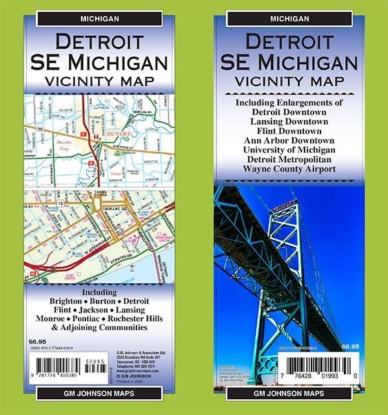 Map of Detroit – Southeast Michigan Vicinity Map, Michigan, by GMJ
