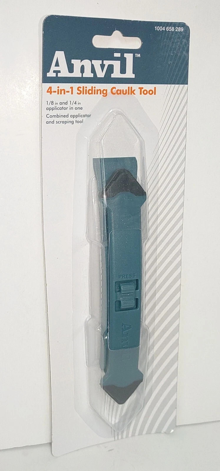 Anvil 4 in 1 Sliding Caulk Tool Combined Applicator and Scraping Tool New Sealed