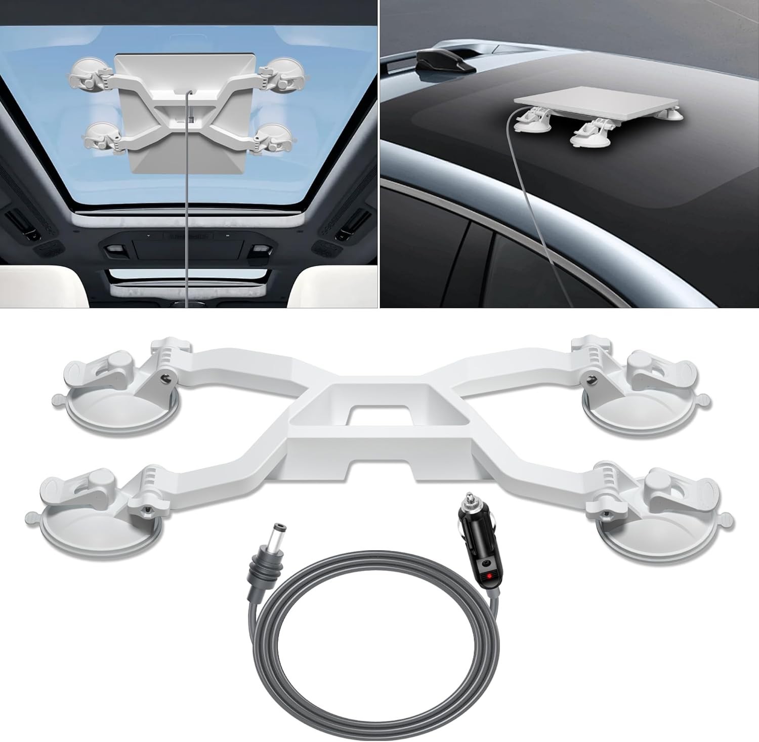 Starlink Mini Mount,Adjustable Starlink Mini Suction Cup Mount with 3M White