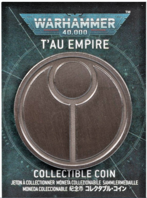 T'au Empire-Collectible Coin-Kroot-Fire Warrior-Vespid-Battlesuit-Warhammer 40k