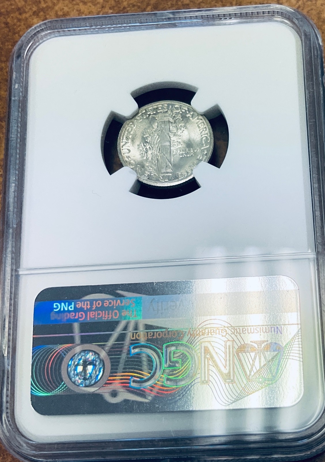 1945-D Mercury Dime NGC MS67.