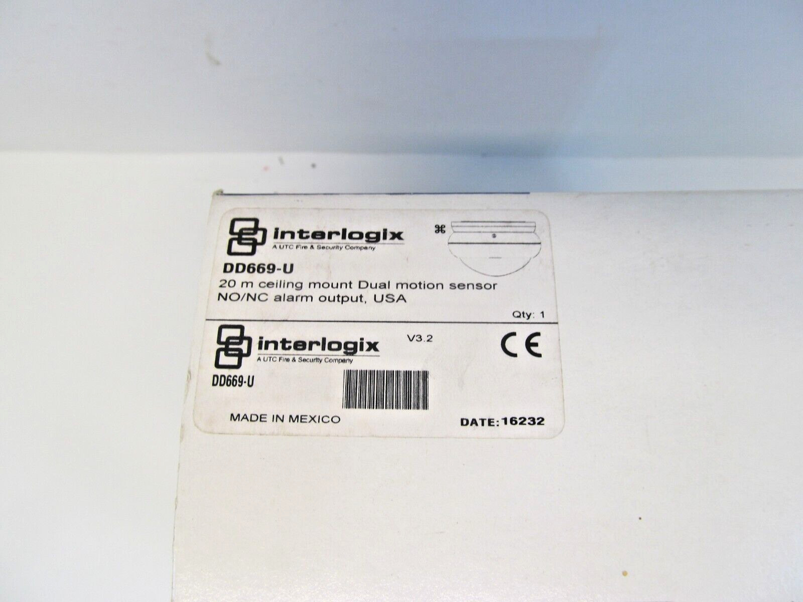 Aritech DD660 Ceiling Mount Dual Motion Sensor Interlogix 669-U