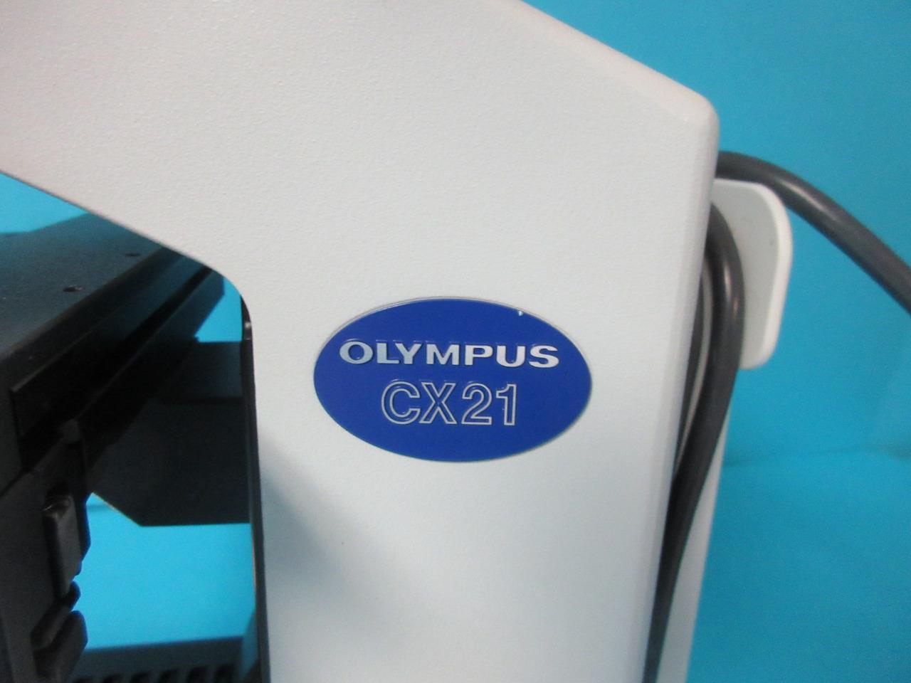 OLYMPUS CX21 BINOCULAR MICROSCOPE PLAN 4X/10X/40X/100X OBJECTIVES 10X EYEPIECES