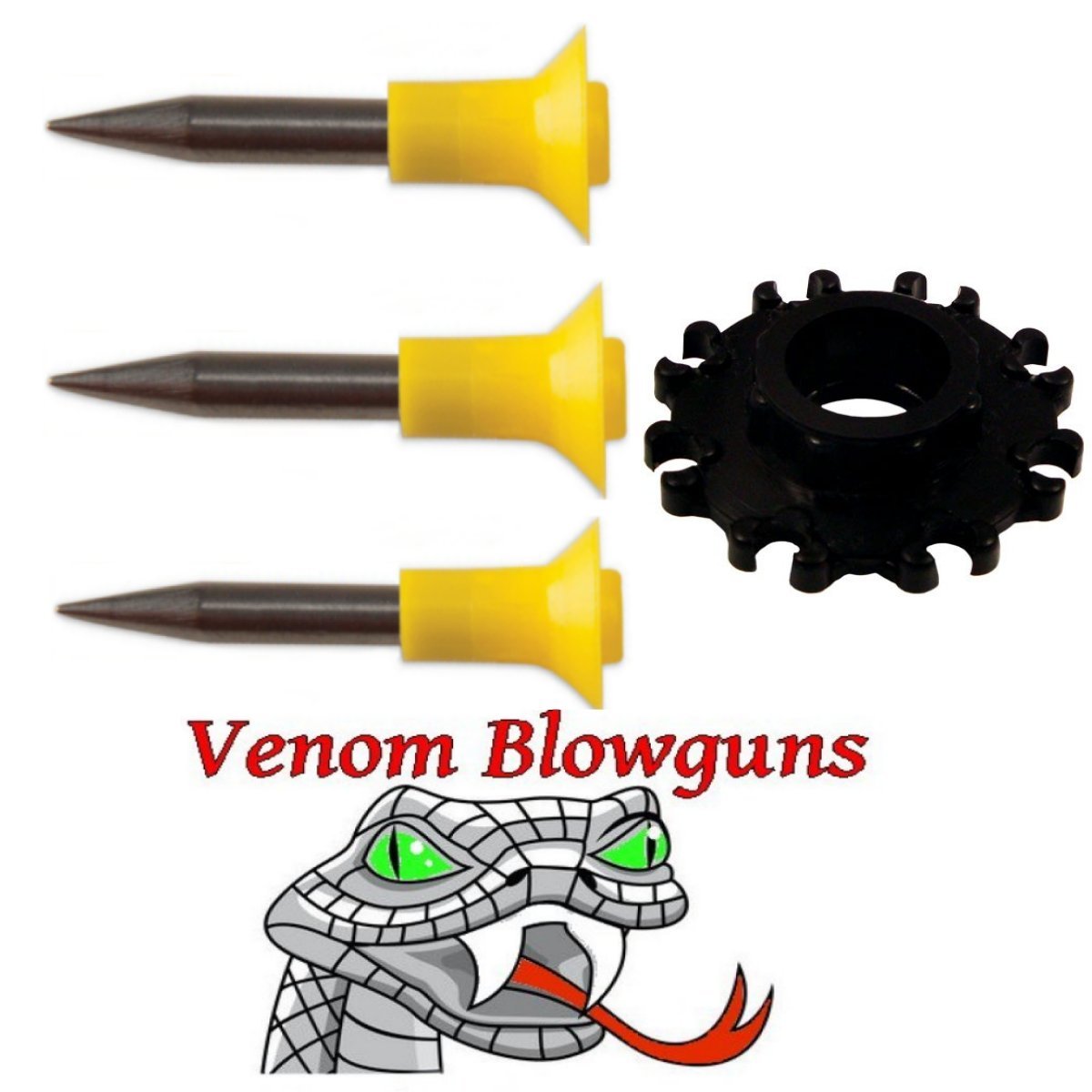 50 .40 caliber Hunting Spikes with Dart Holder by Venom Blowgun Made in USA