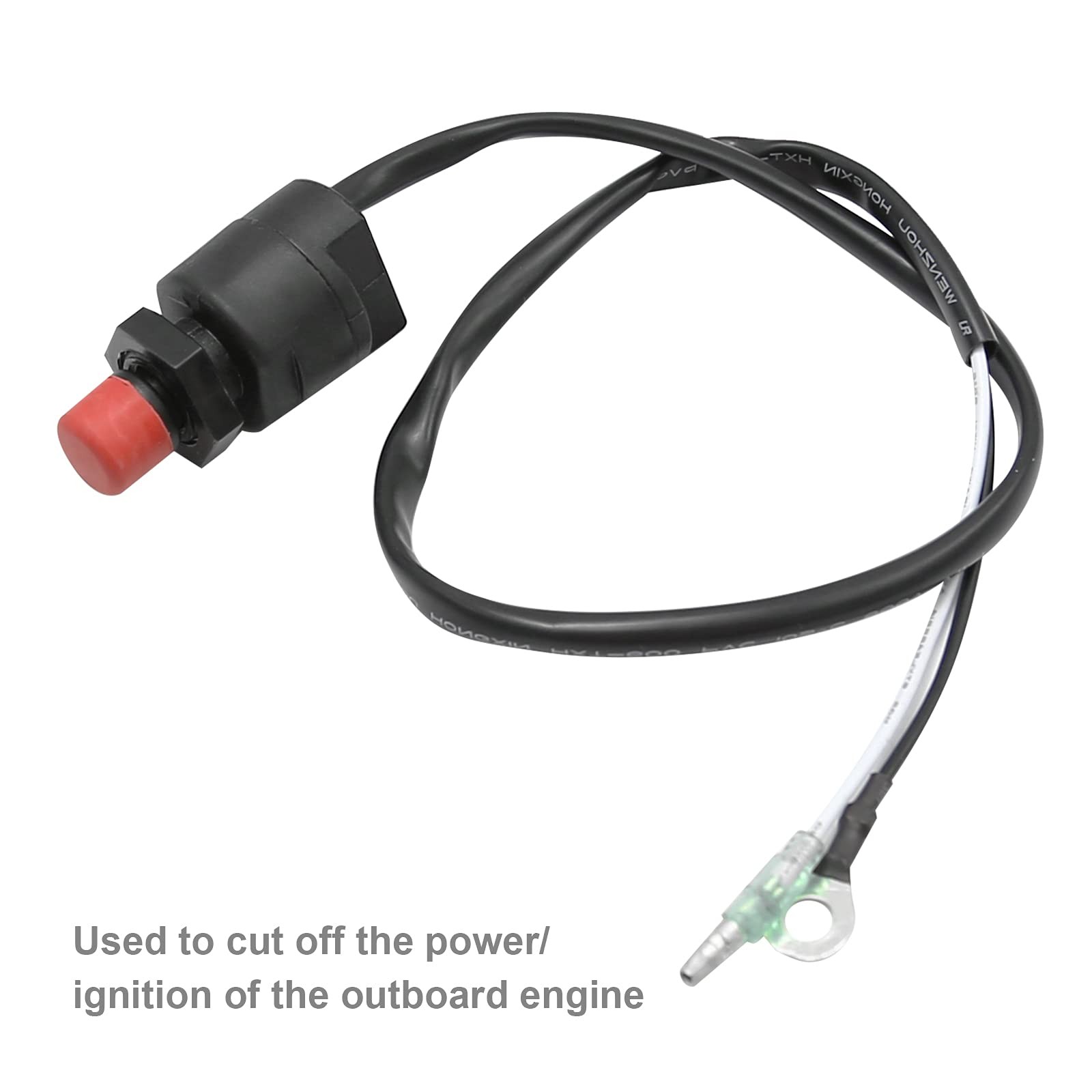 Boat Motor Kill Stop Switch, Handlebar Start Stop Kill Switch Box Aassy & Red