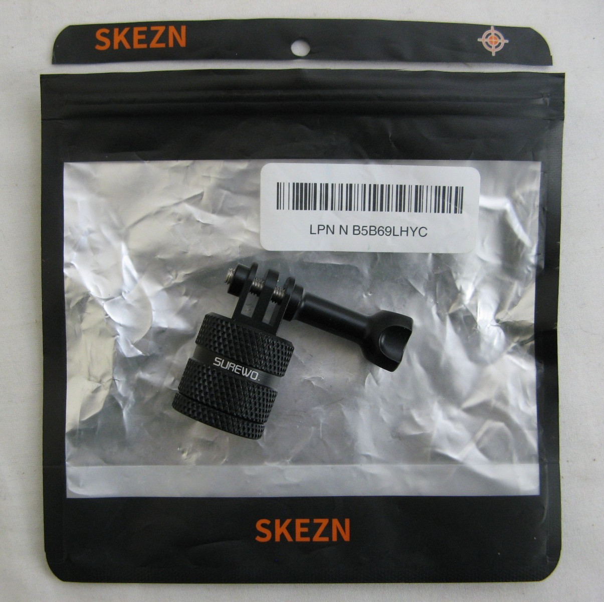 Skezn Surewo Tripod Camera Mount Adapter Threaded Black Aluminum