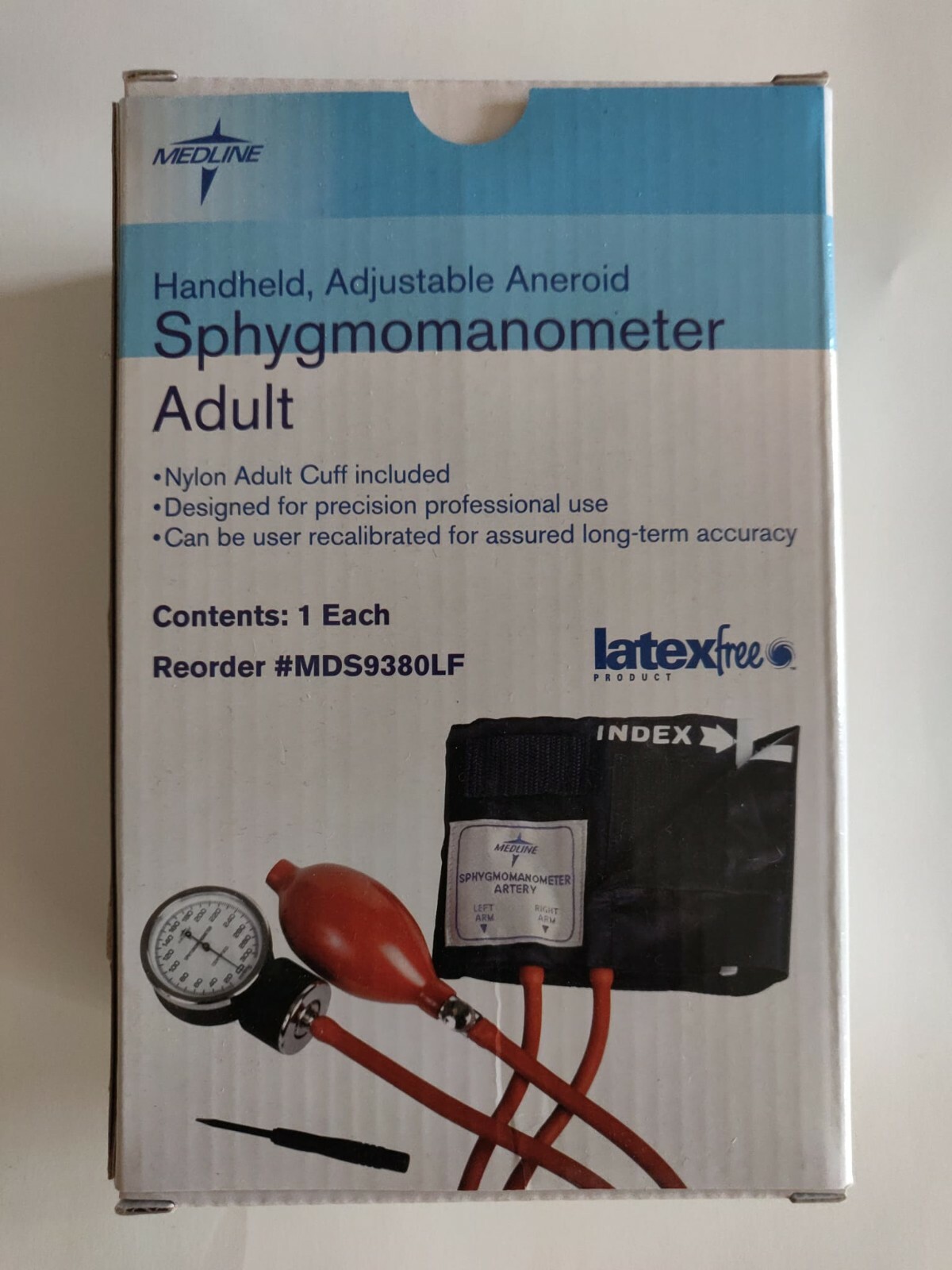 Adult Medline Sphygmomanometer MDS9380LF