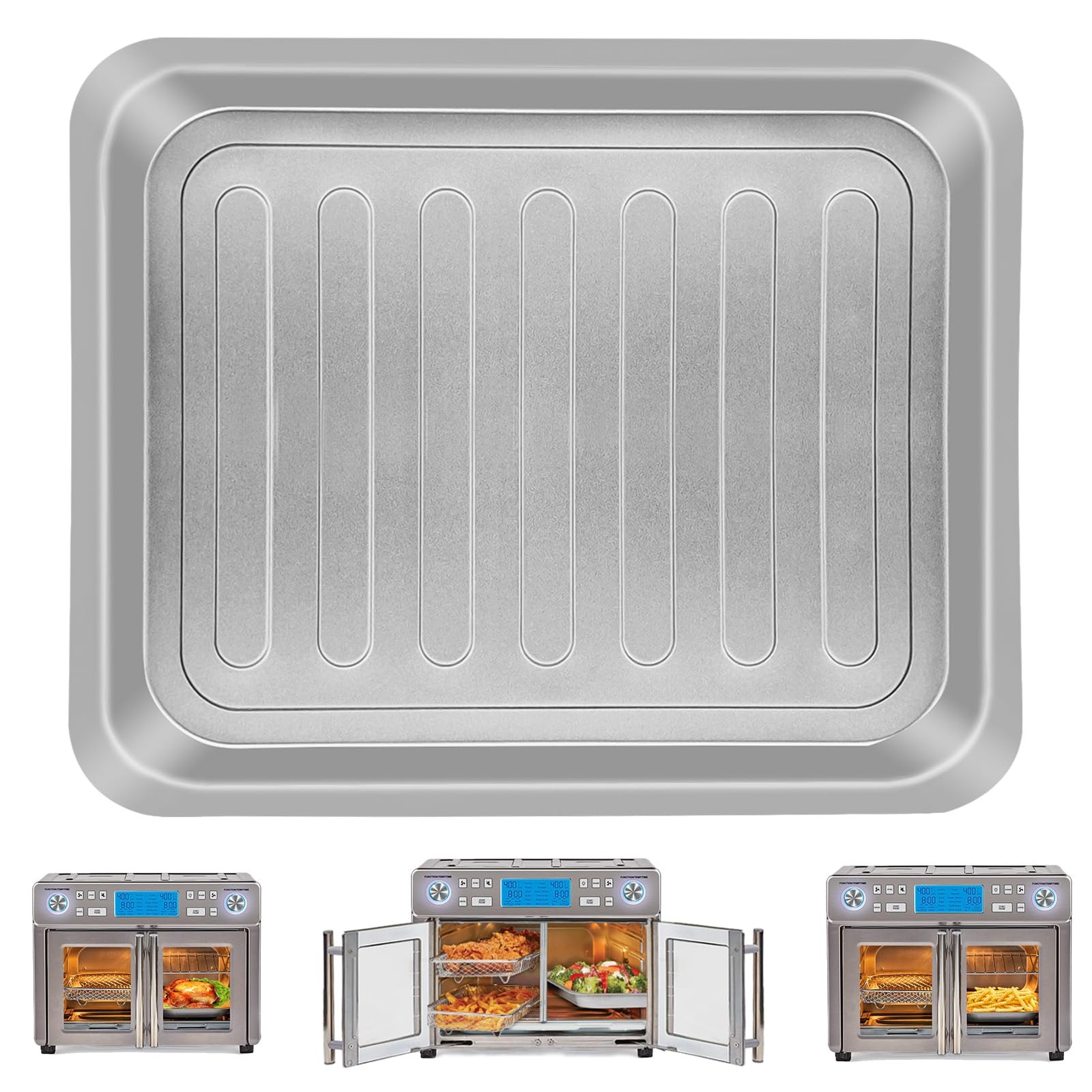 GXF Air Fryer Accessories for Emeril Lagasse Dual Zone 360 Silver