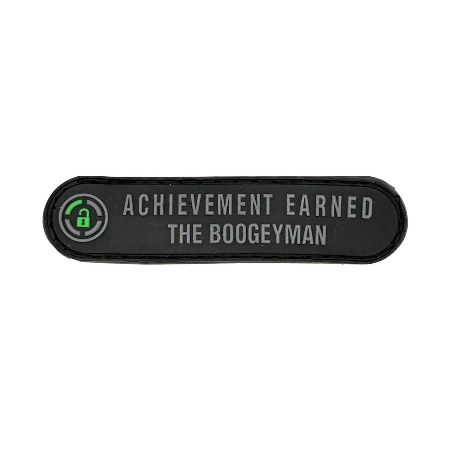 Boogeyman PVC Patch with Hook Fastener for Gear & Clothing, 3.5x0.75 Inch