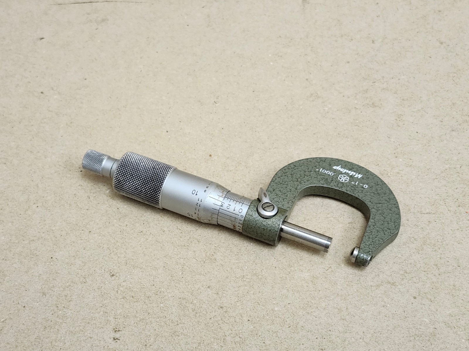 Mitutoyo #115-163 Outside Micrometer 0-1" with Spherical Face