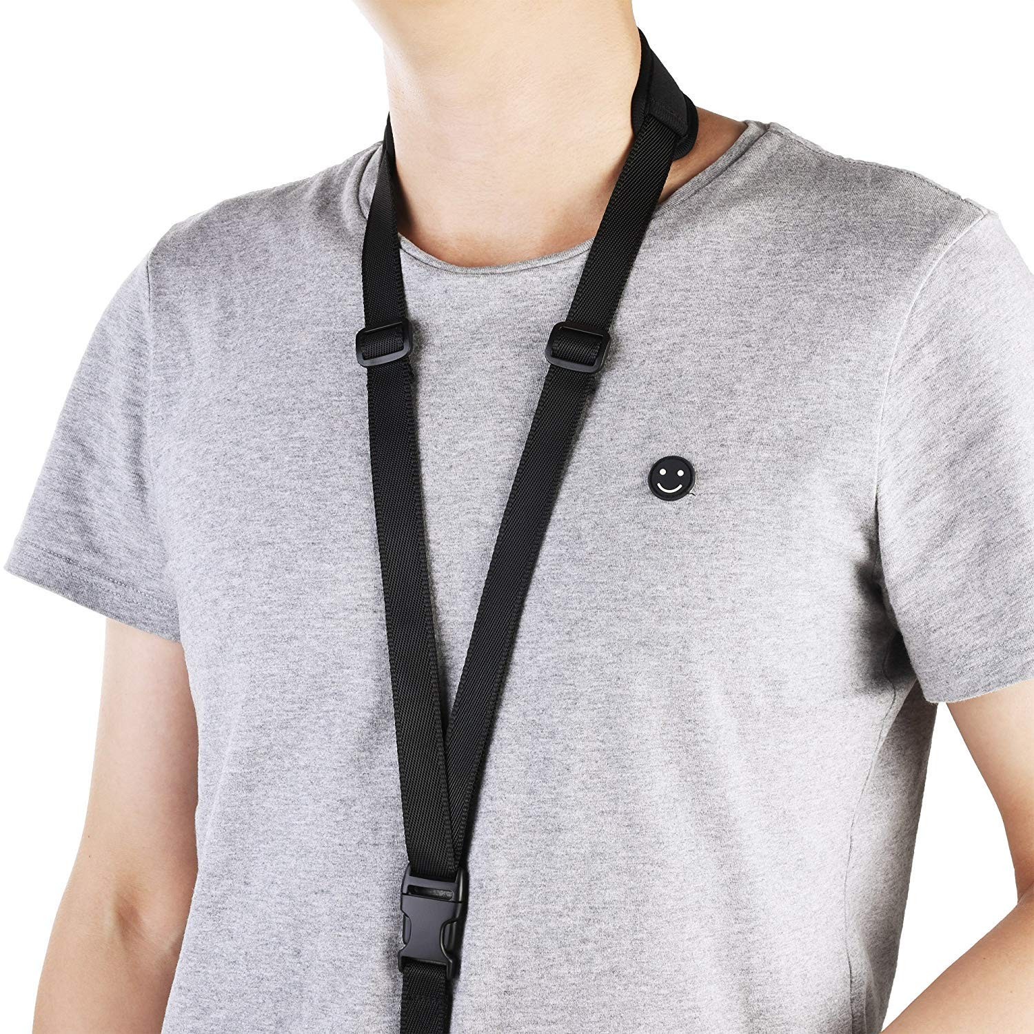 TXEsign Adjustable and Detachable Remote Controller Lanyard Padded F, Black