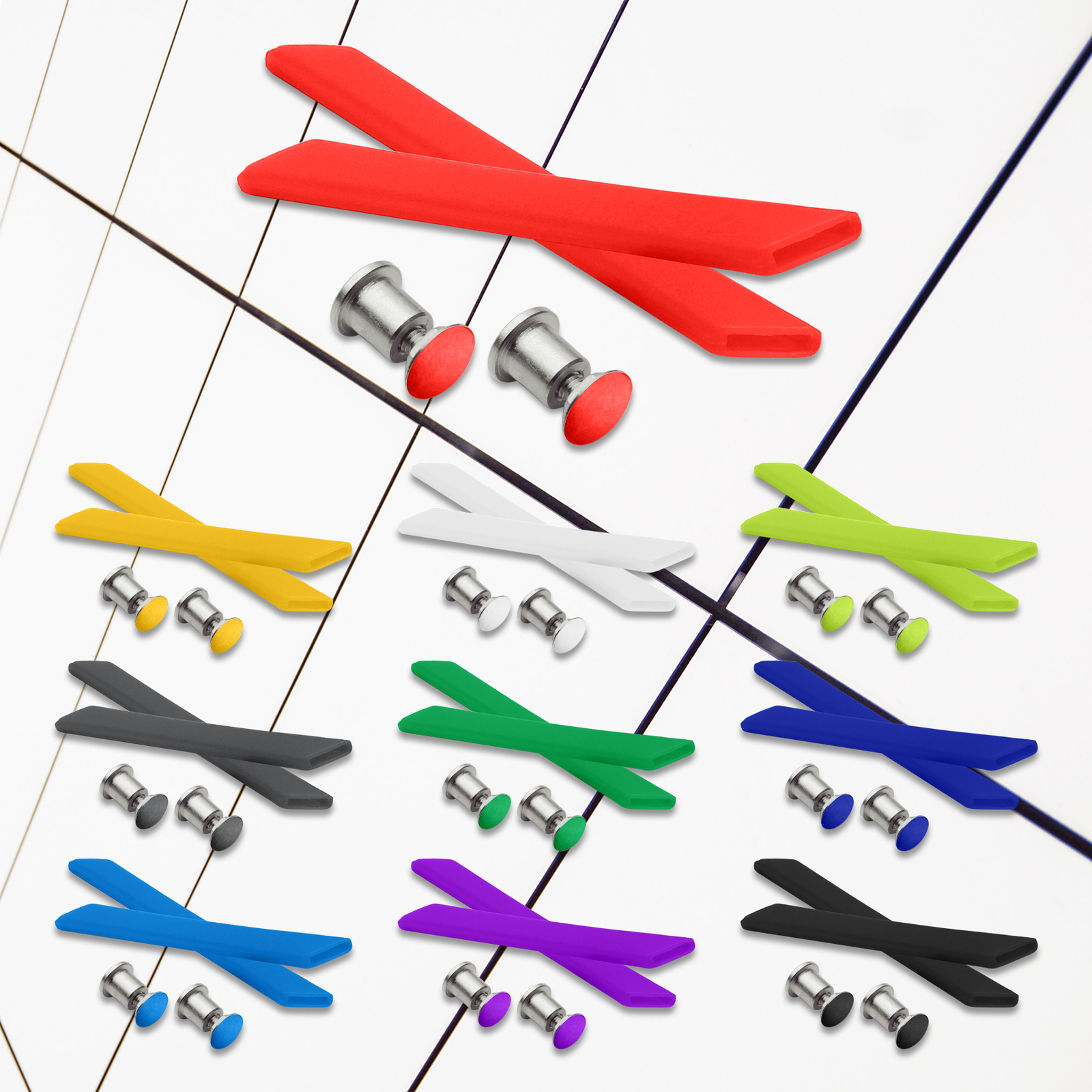 Replacement Pads Rubber Kit for-Oakley Racing jacket Frame Multi-Colors
