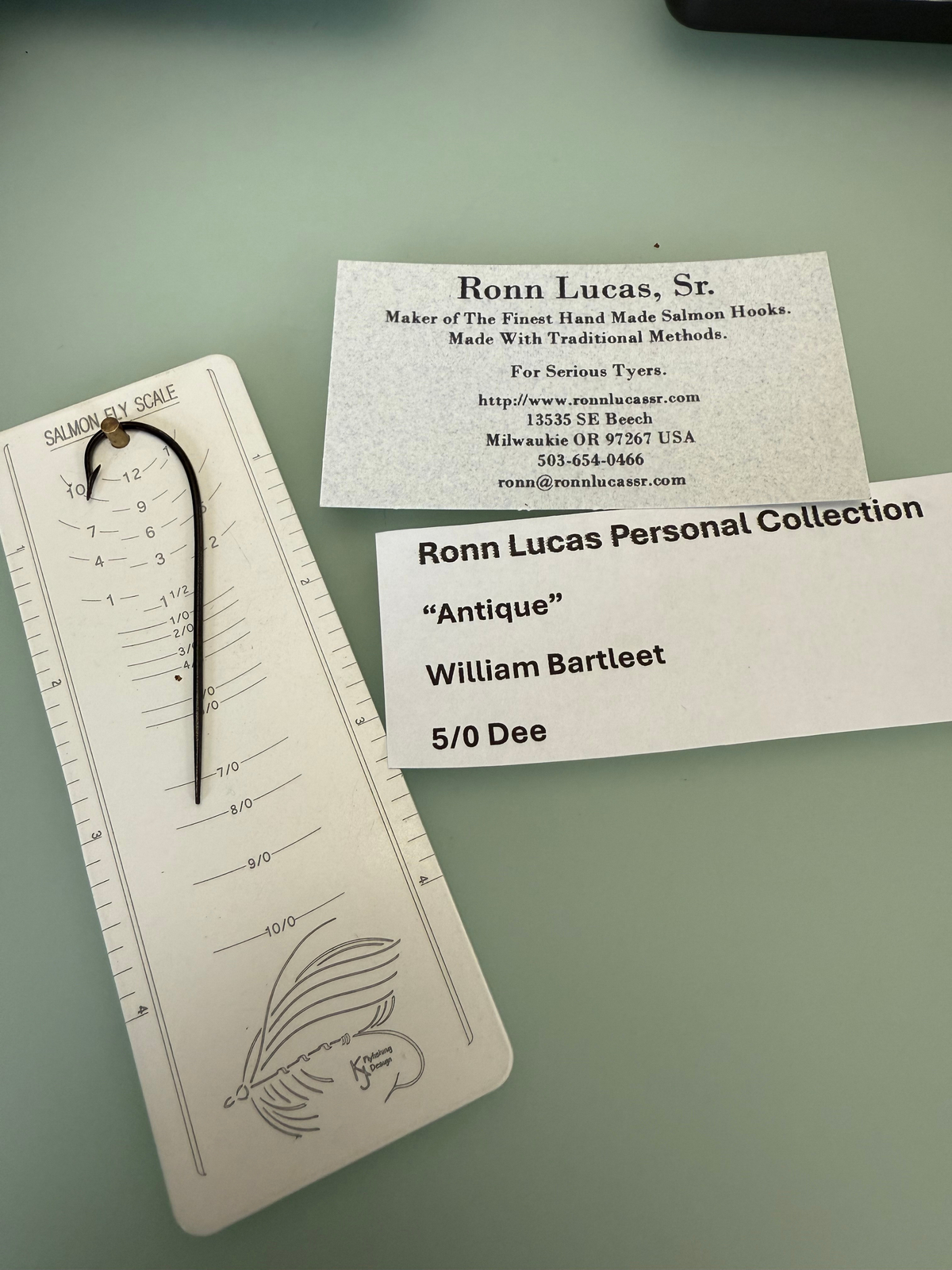 Antique William Bartleet Salmon Hook from Ronn Lucas Collection