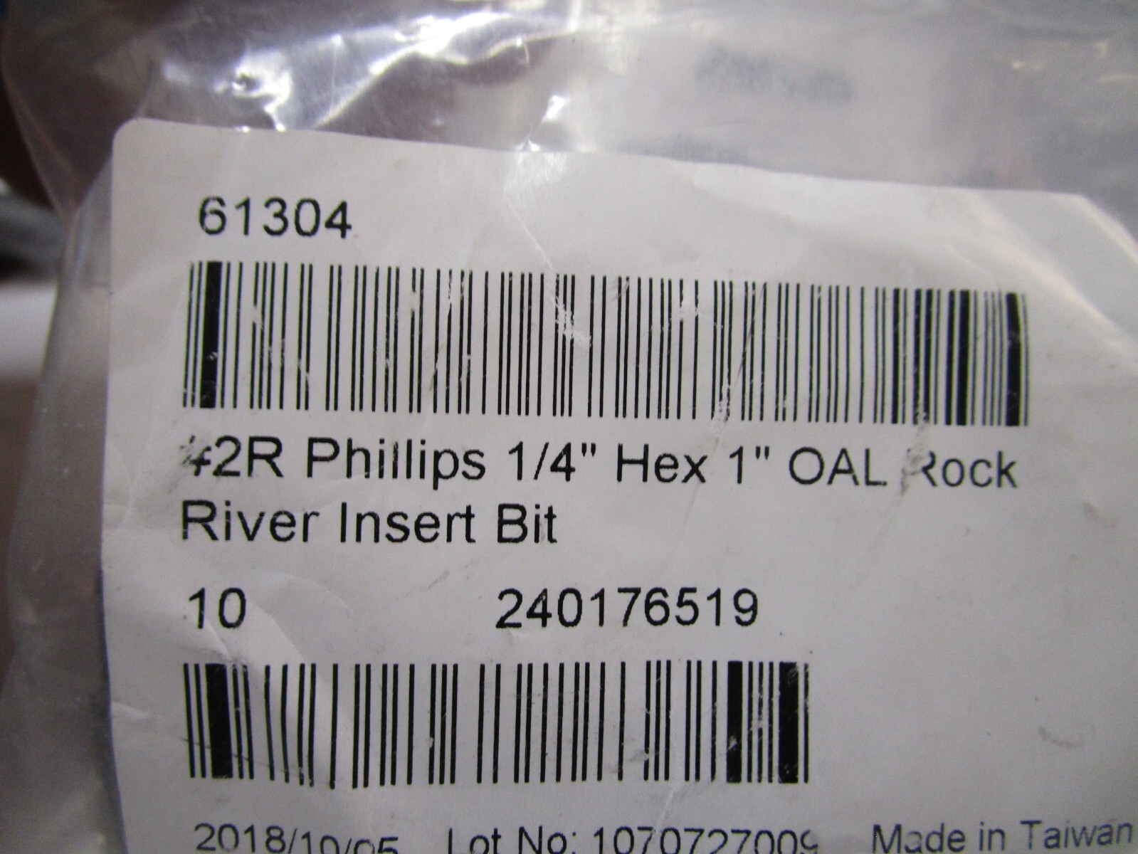 #2R Phillips 1/4" Hex 1" OAL Extra Hard Insert Bit QTY 10