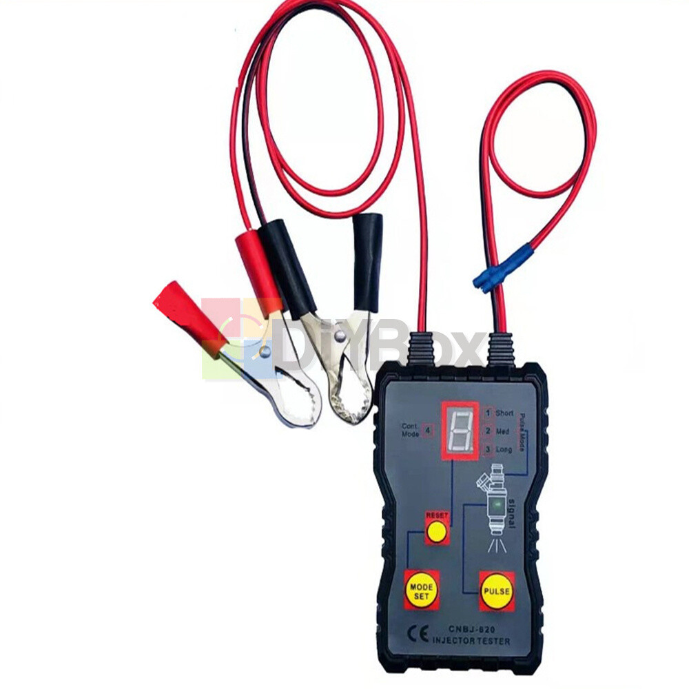 Car Fuel Injector Tester 4 Pulse Modes 12V Car Injector Cleaner Controller Tools