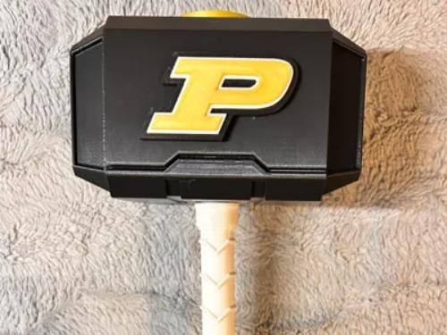 College Purdue Boilmakers Themed Mjolnir Thor's Hammer