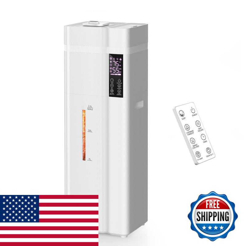 Zeova 13L/3.4Gal Humidifiers For Bedroom Ultrasonic Warm Cool Mist Humidifier