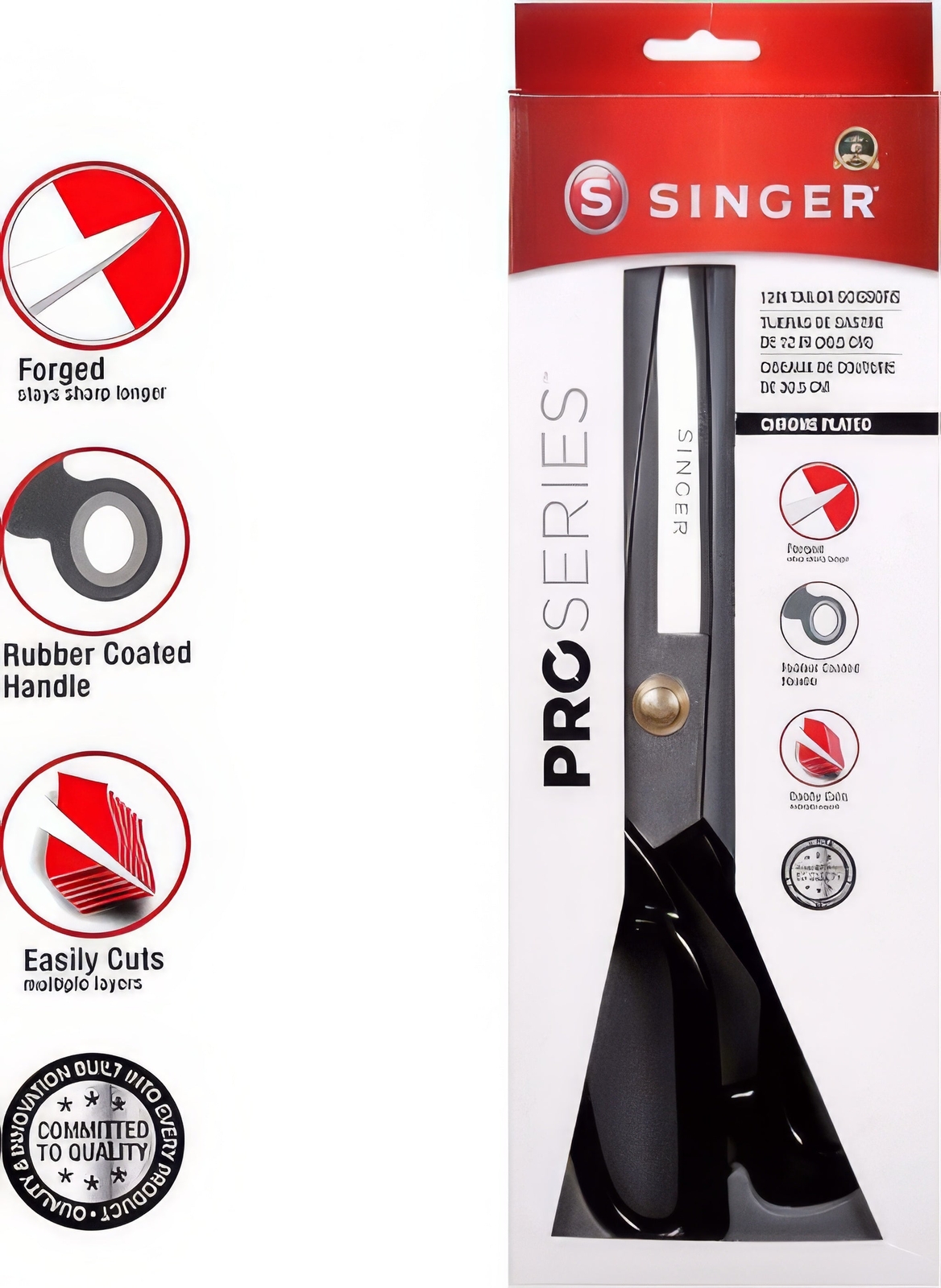 Singer - 12 inch Pro Series Tailors Scissors
