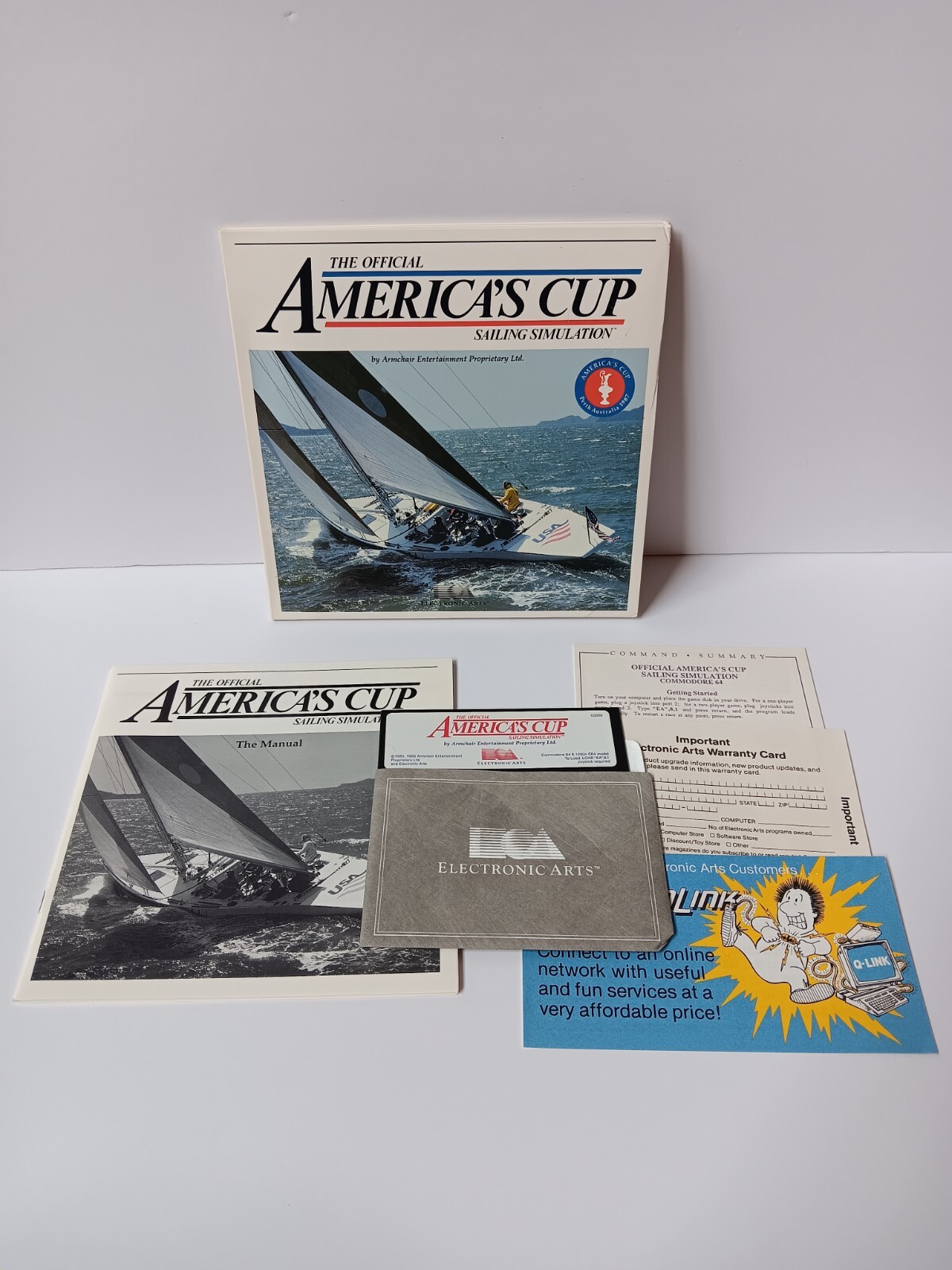 Commodore 64 The Official Americas Cup Sailing Simulation Software Tested/Works