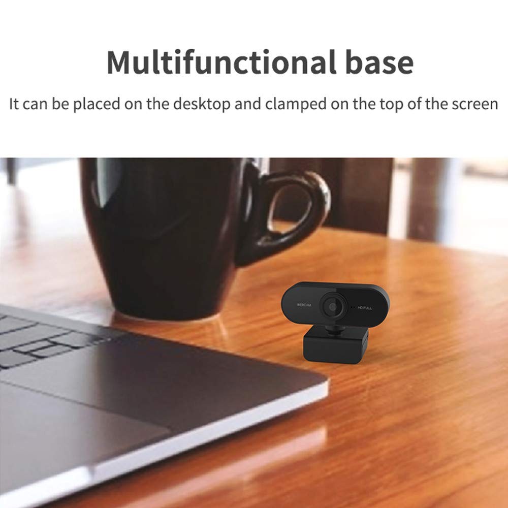 Computer Camera PC Webcam Full HD 1080p 360 Degrees Wide Angle 30fps Video US...