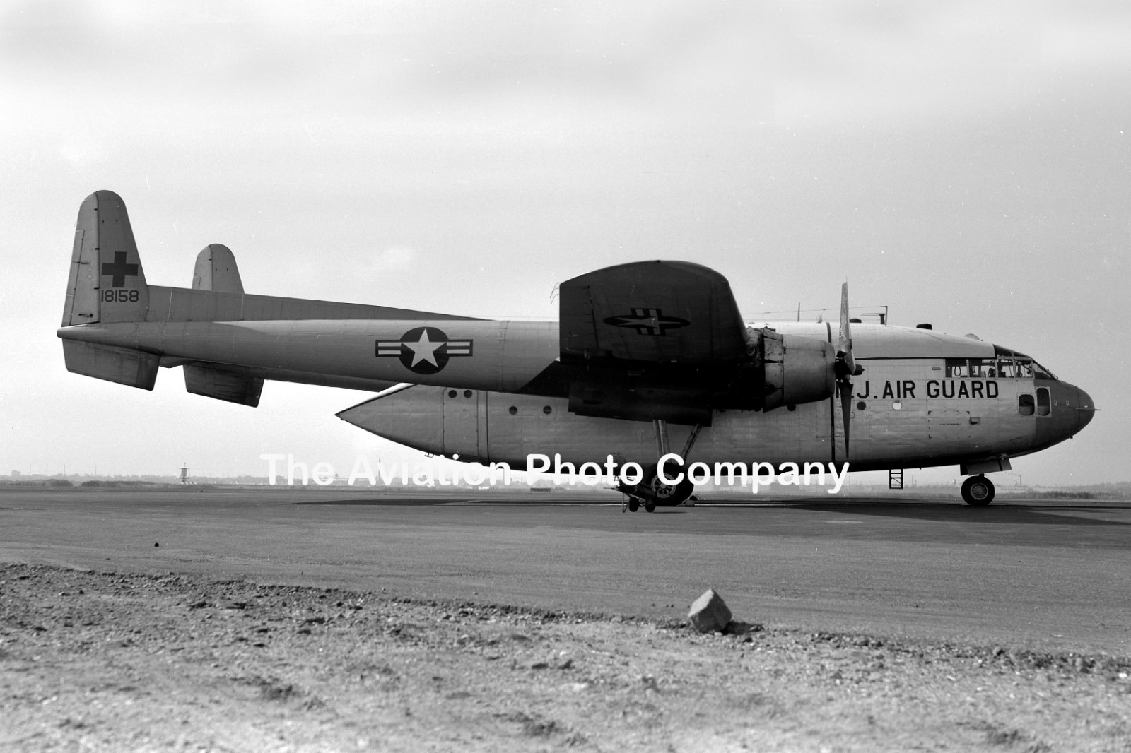 US Air Force New Jersey ANG C-119J 51-88158 at Newark (1958) Photograph