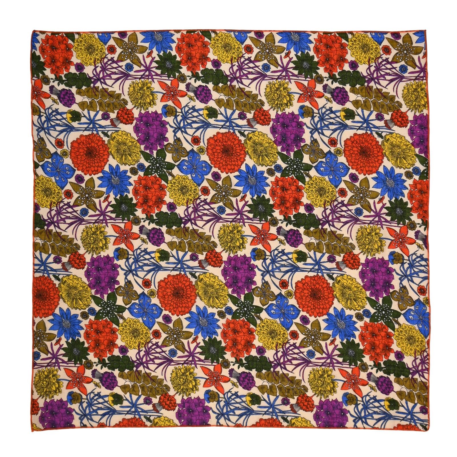 2 Pack Soft Cotton Blend Bandana Women Men 21.6 Inch Square Neck Head Scarf